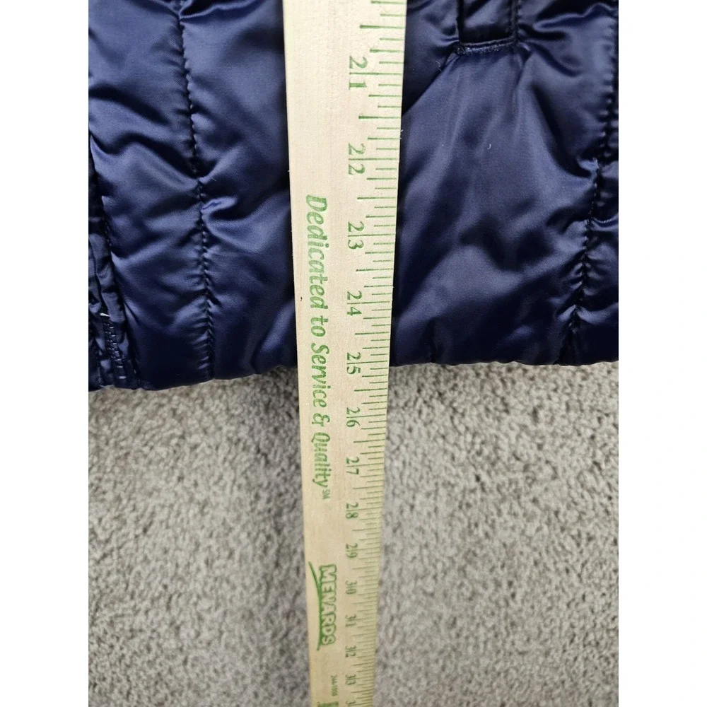 Oshkosh B'gosh Navy Blue Quilted Stylish‎ Puffer Long Jacket Size 12